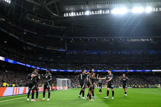 Arsenal knocked Real Madrid out of the Champions League