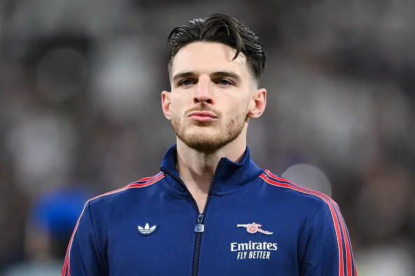 Declan Rice before Arsenal’s clash against Real Madrid