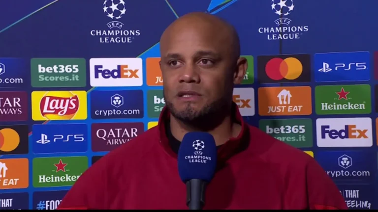 กอมปานี เผยเหตุผลที่ไม่สามารถฝ่า อินเตอร์ เข้ารอบ UCL