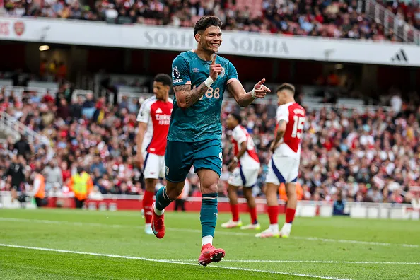 Evanlison scored against Arsenal at the weekend