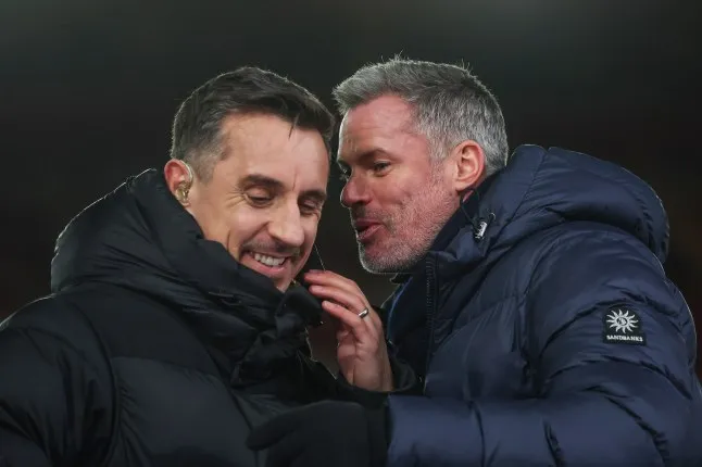 Gary Neville and Jamie Carragher disagreed with their predictions for the match