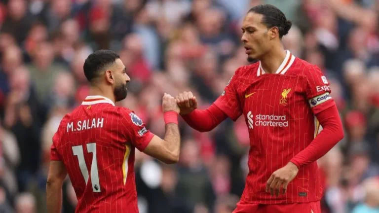 Mo Salah and Virgil van Dijk