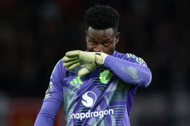 Manchester United goalkeeper Andre Onana could be replaced