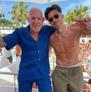 Wayne Lineker poses alongside Jack Grealish