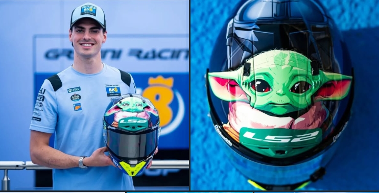 อย่างเท่! เฟร์มิน อัลเดเกร์ เปิดตัวหมวกกันน็อคลายพิเศษ “STAR WARS” สวมลุยโฮมเรซ Catalan GP